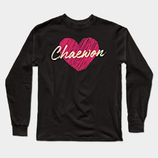 Chaewon Heart Le Sserafim Long Sleeve T-Shirt